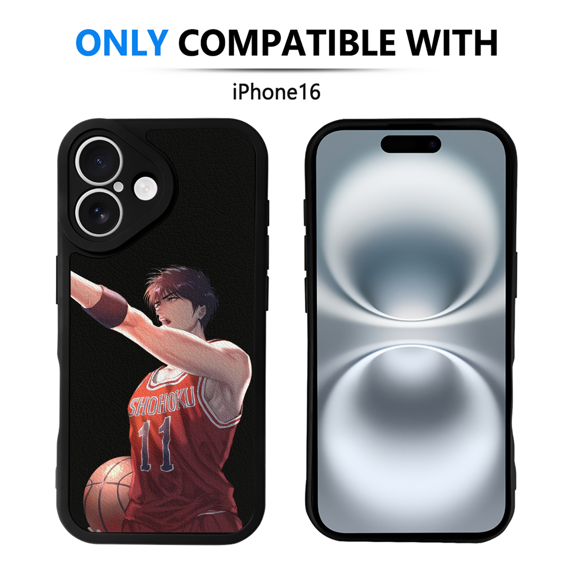 （画像用） SLAM DUNK／スラムダンク 【iPhone 16シリーズ対応】シリコンスマホケース（レザー調） 材質：シリコン